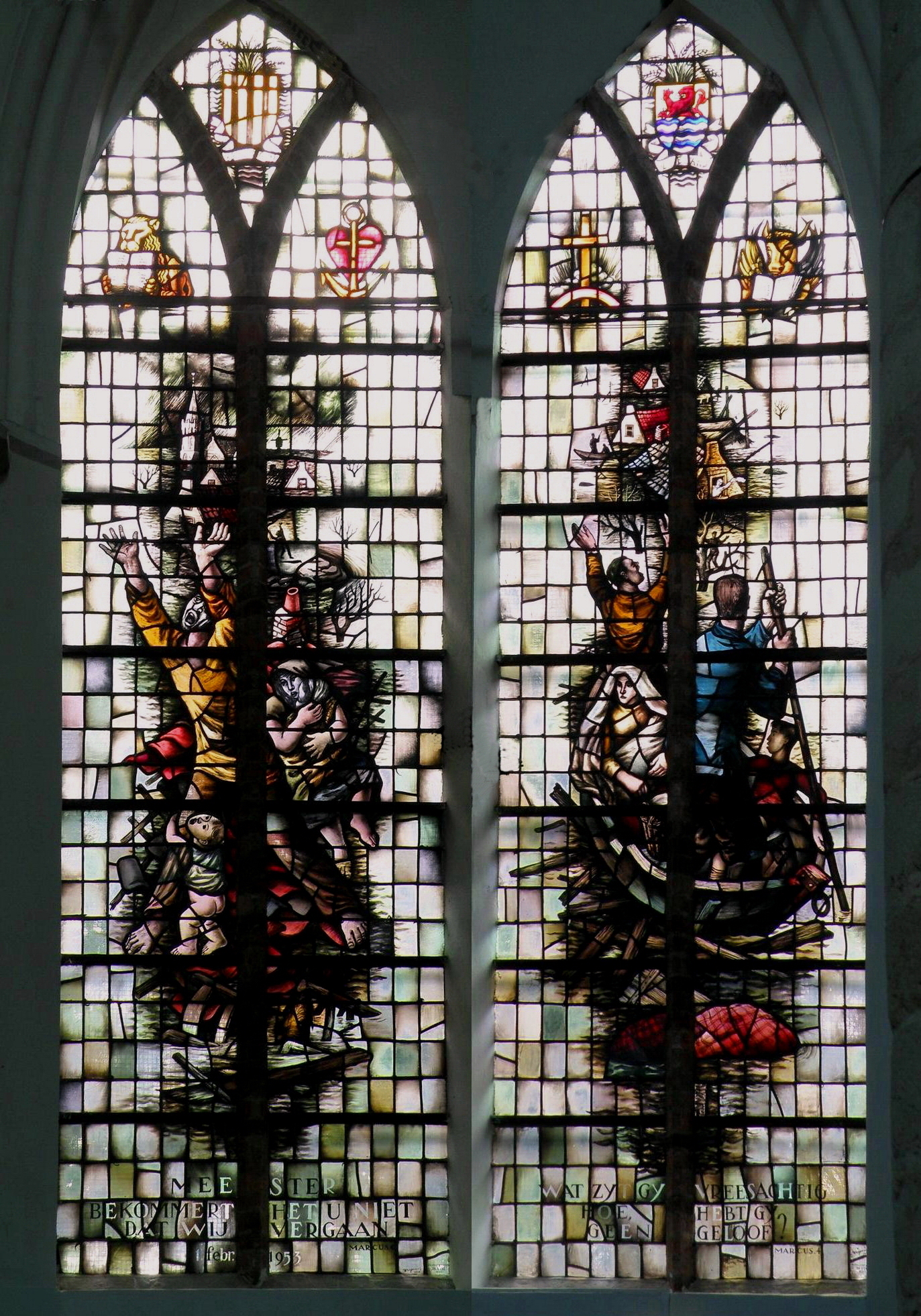 De ramen van de Johanneskerk